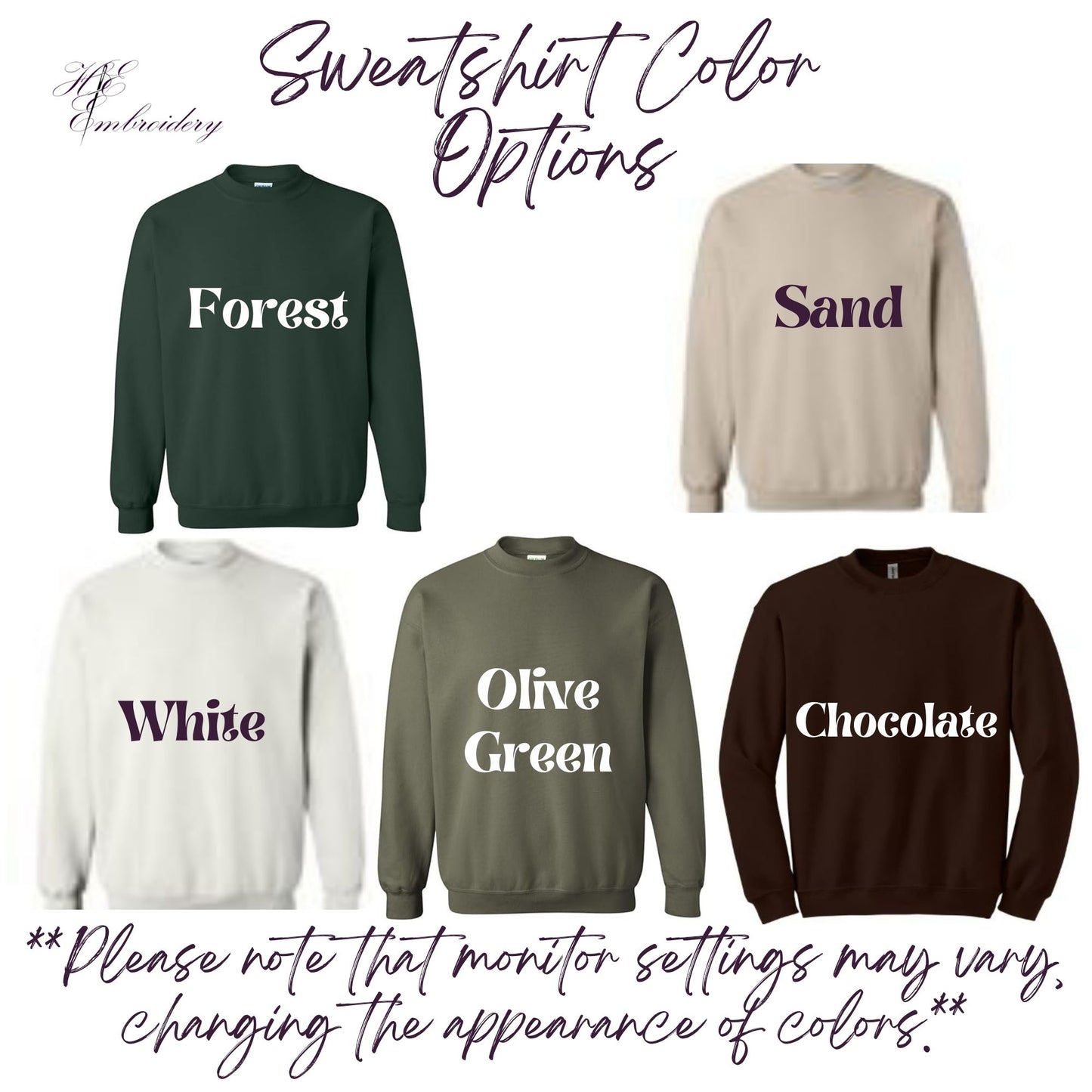 My Favorite Things Embroidered Sweatshirt - Fall & Football